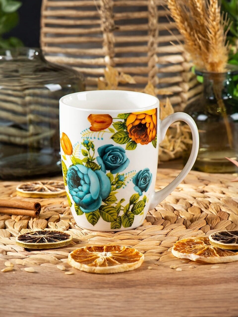 Кружка керамика, 340 мл, Y4-8058, в ассортименте