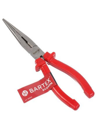 Тонкогубцы 200 мм, прямые, углеродистая сталь, Bartex, Эконом, 953018.1080