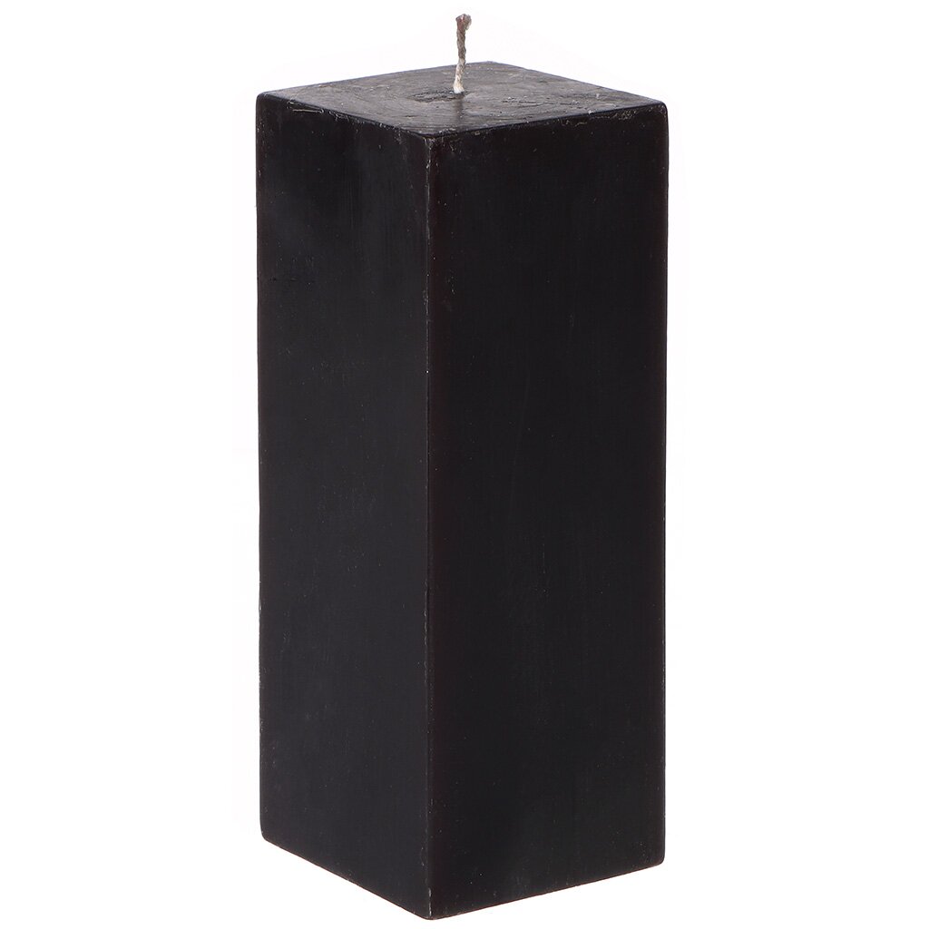 Свеча декоративная, квадратная, черная, H-150, 1382112000