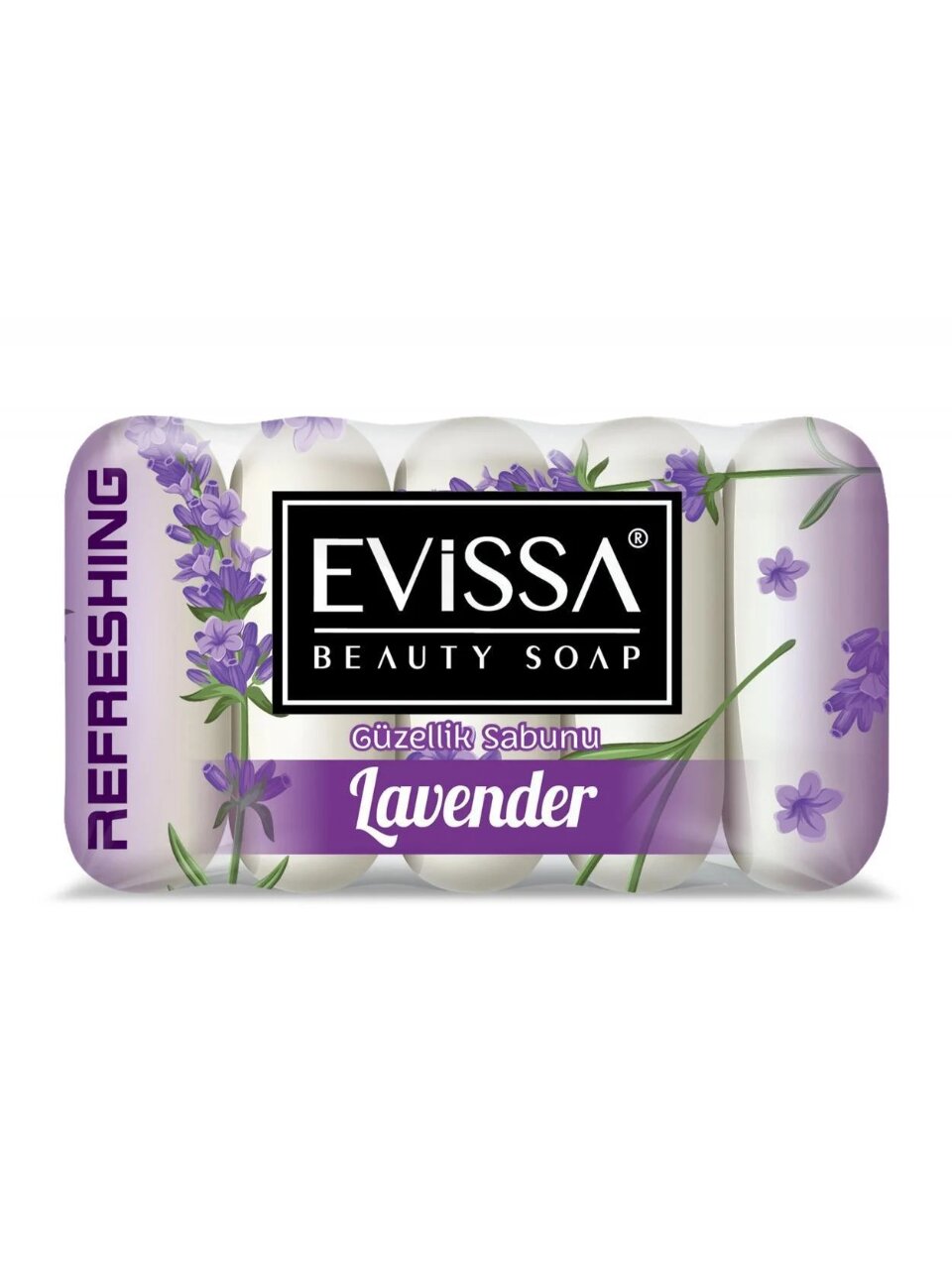 Мыло Evissa, Лаванда, 5 шт, 55 г