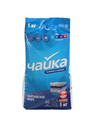 Стиральный порошок Чайка, 5 кг, автомат, универсальный, Балтийское море