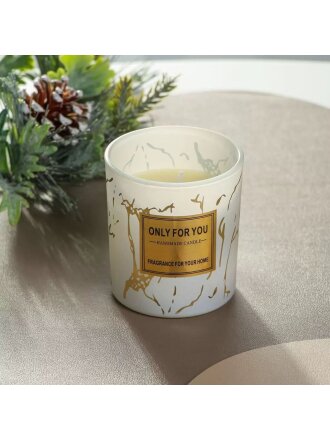 Свеча декоративная, 7.8х7 см, ароматизированная, в стакане, A330092