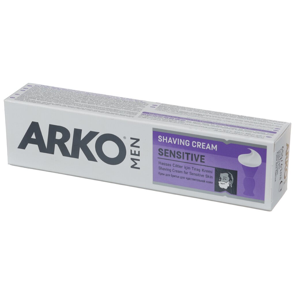 Крем для бритья, Arko Men, Extra Sensitive, 65 г станок для бритья bic sensitive 3 4 шт