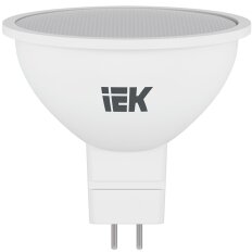 Лампа светодиодная GU5.3, 9 Вт, 60 Вт, 230 В, софит, 6500 К, свет холодный дневной, IEK, MR16, LED