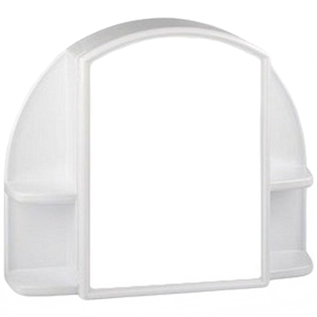 Зеркало-шкаф 42.4х50.8х12.3 см, прямоугольное, снежно-белое, с полочкой, Berossi, Orion 100, АС 11801000 зеркало декоративное настенное 25 см пластик y4 5292