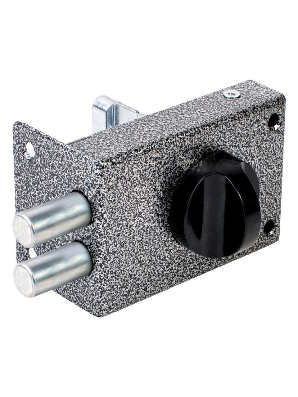 Замок накладной дверной, Омега, ЗН1 2Р, 00-00000626, серебро