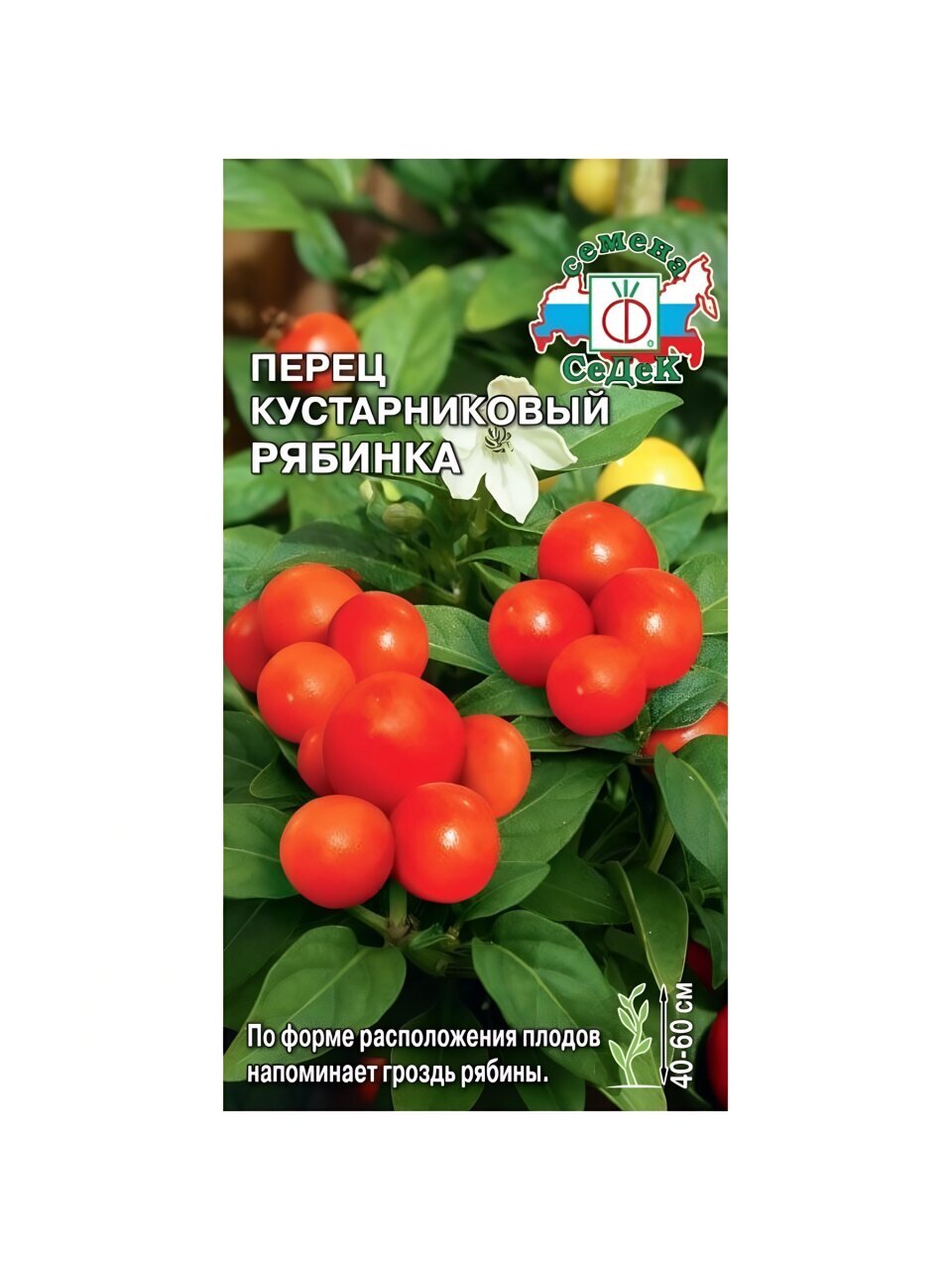 Семена Перец острый, Рябинка, 0.05 г, цветная упаковка, Седек