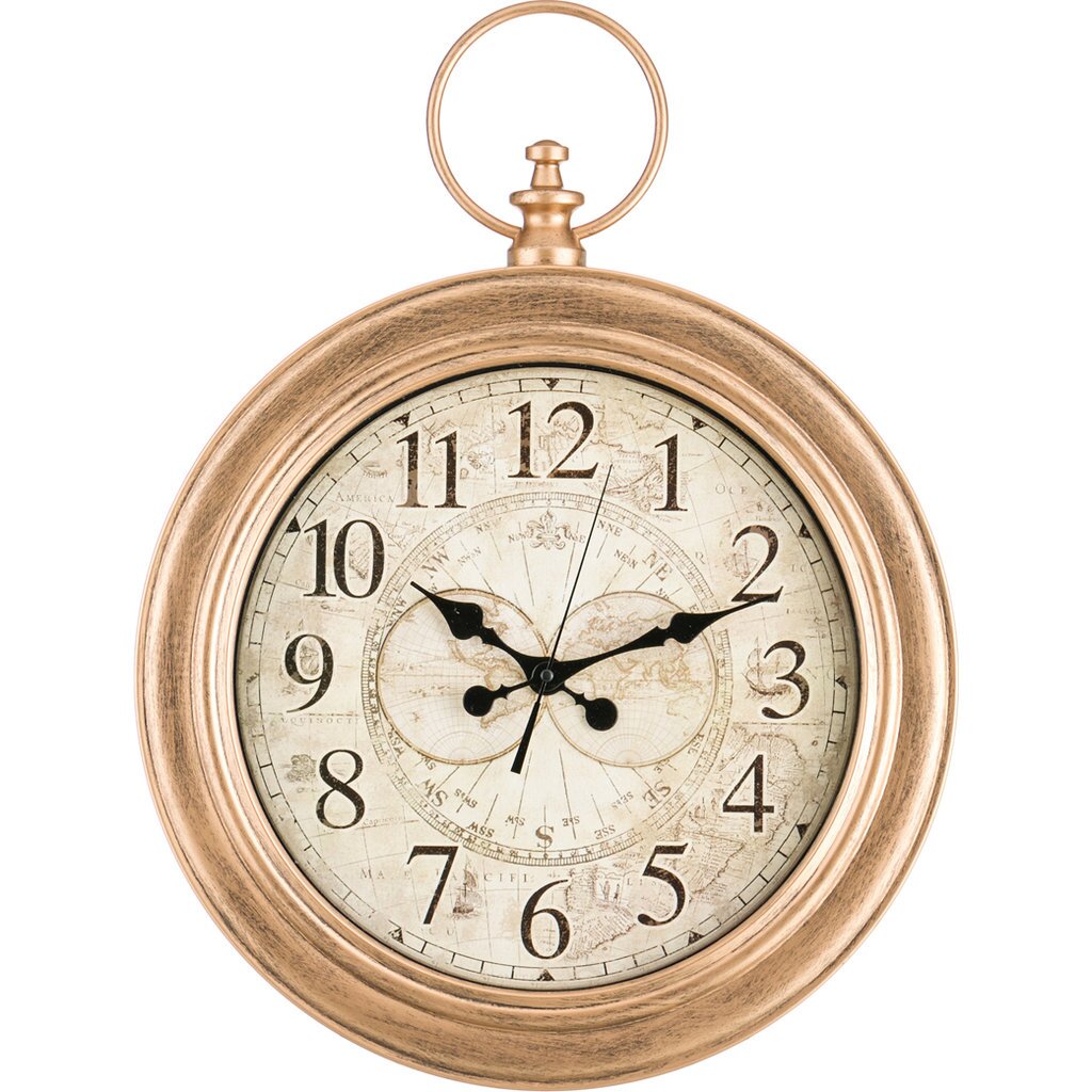 Часы настенные кварцевые italian style 62x46x8 см.диаметр циферблата: 34 см, 220-129