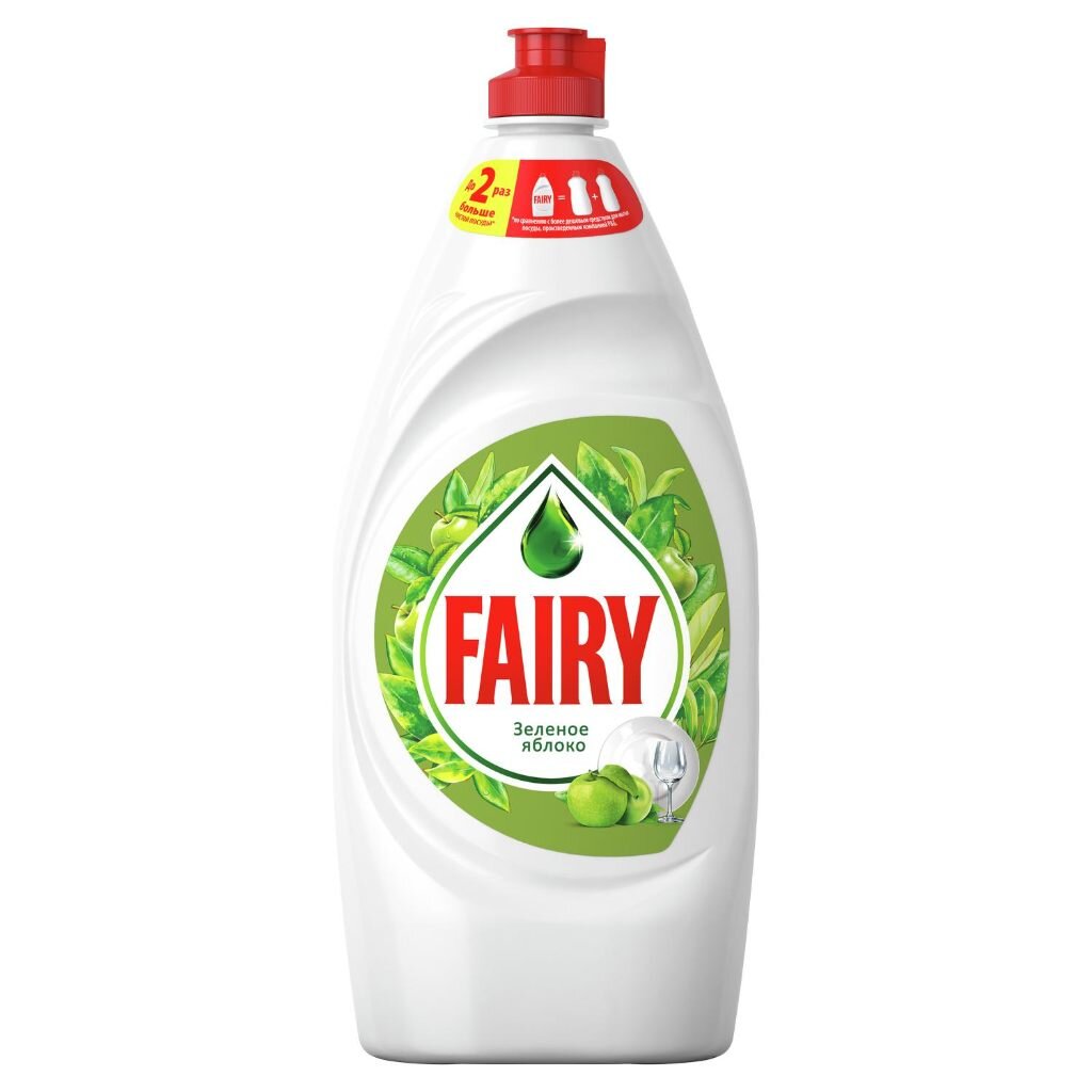 Средство для мытья посуды Fairy, Зеленое яблоко, 900 мл green goods средство для удаления жира нагара и копоти ingra 500