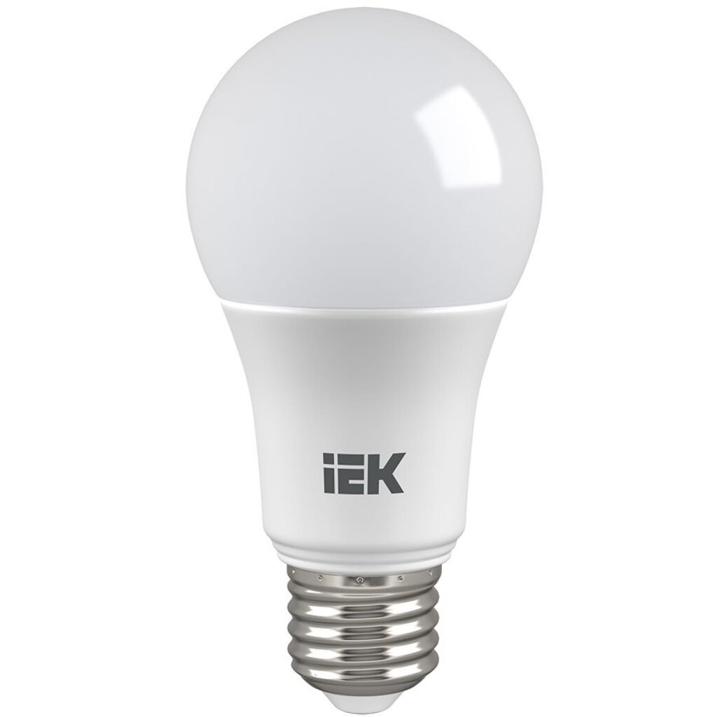 Лампа светодиодная E27, 20 Вт, 100 Вт, 230 В, груша, 6500 К, свет холодный дневной, IEK, A60, LED лампа светодиодная e27 12 вт 100 вт 220 в груша 6500 к свет холодный белый ergolux
