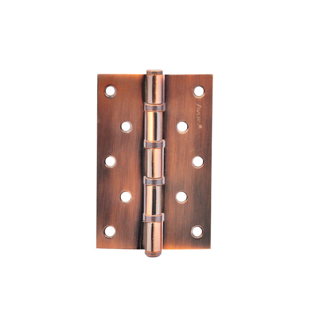 Петля врезная для деревянных дверей, Avers, 120х80х2.5 мм, универсальная, B4-AC, с 4 подшипниками, медь
