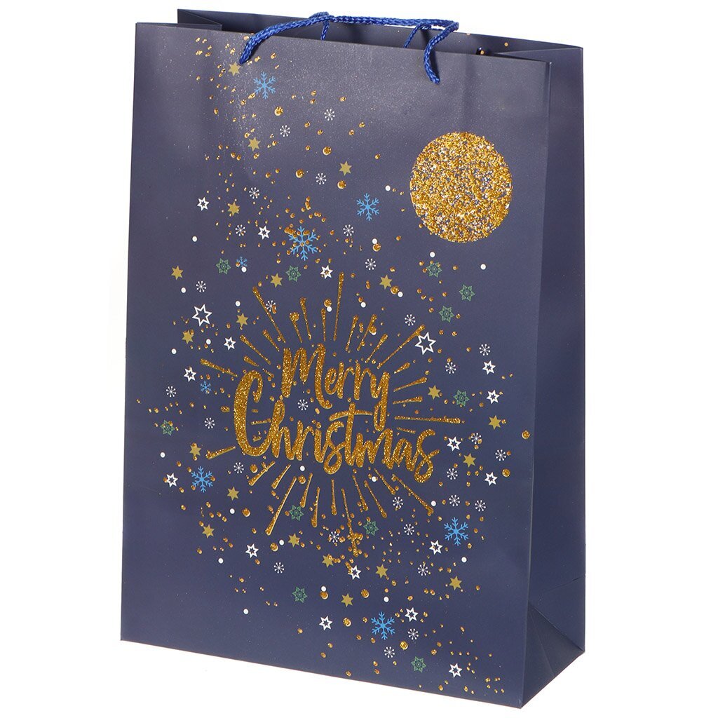 Пакет подарочный 31х12х44 см, в ассортименте, Новогодний, Y4-4186