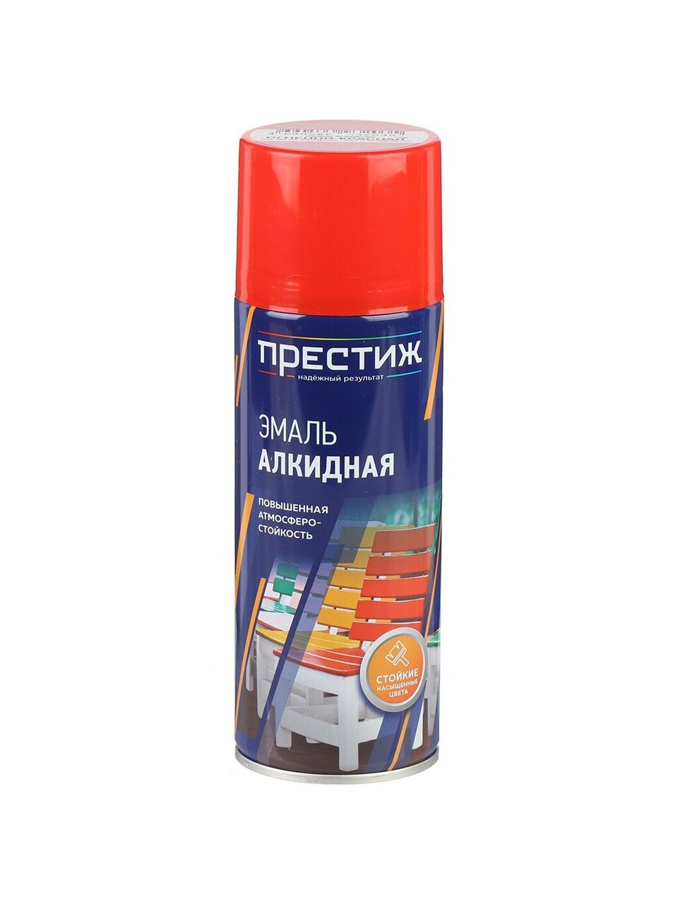 Эмаль аэрозольная, Престиж, универсальная, алкидная, глянцевая, огненно-красная, 425 мл