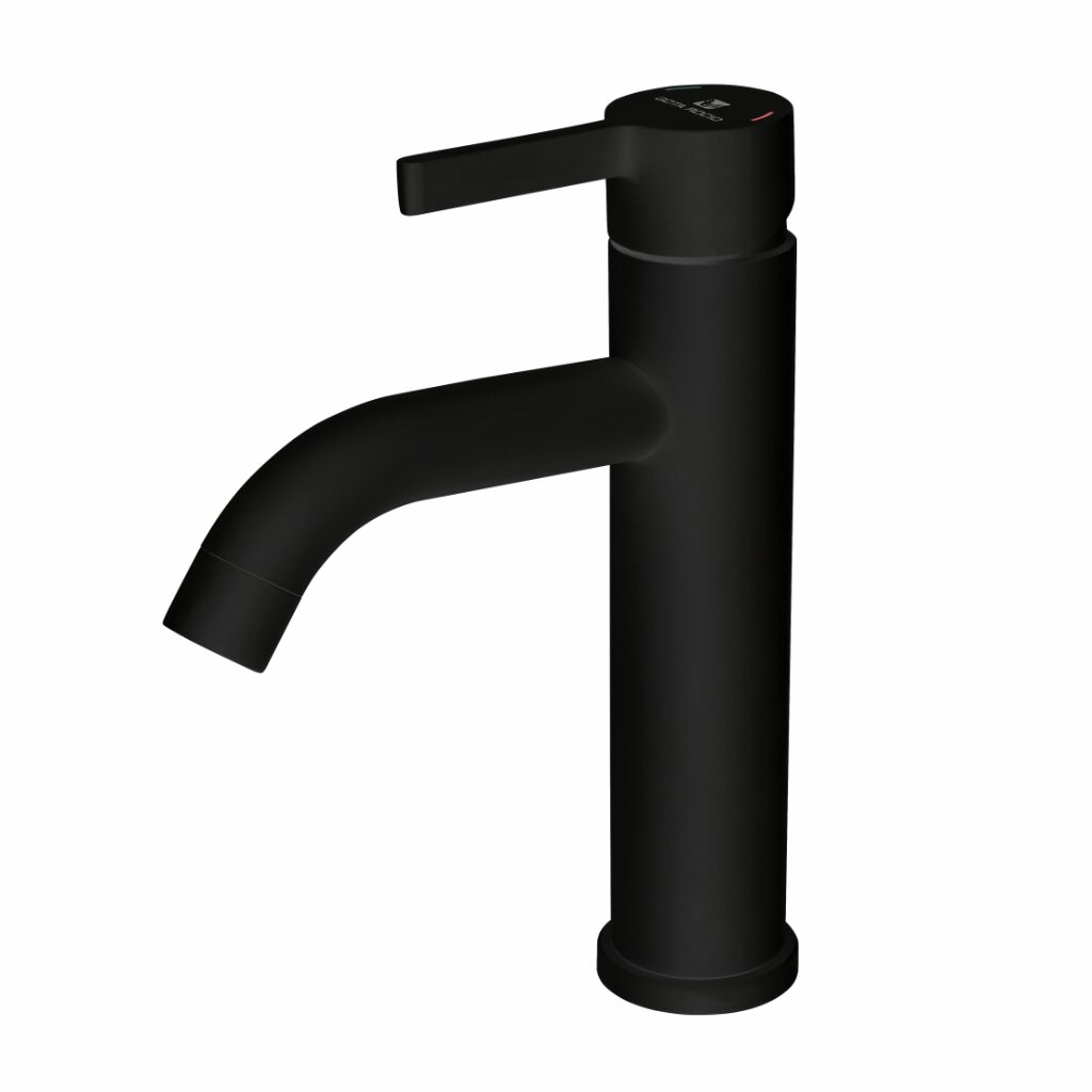 Смеситель для раковины, Gota Rocio, Black&White, с картриджем, черный, 016084-GOTA смеситель для ванной комнаты cersanit flavis высокий для раковины 63038
