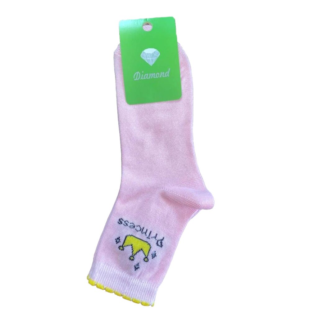 Носки детские для девочки, хлопок, розовые, р. 20, 2Д-46