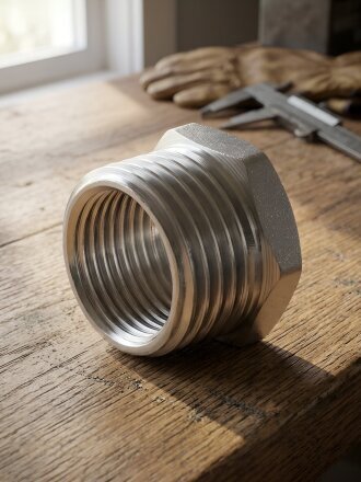 Футорка 3/8"х1/2", г-ш, латунь, индивидуальная упаковка, MasterProf