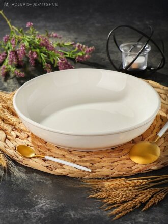 Тарелка обеденная, керамика, 25 см, круглая, Грейс, Daniks, Y6-6000