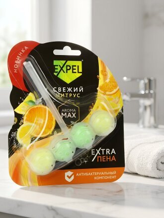 Подвеска для унитаза Expel, Свежий цитрус, 50 г
