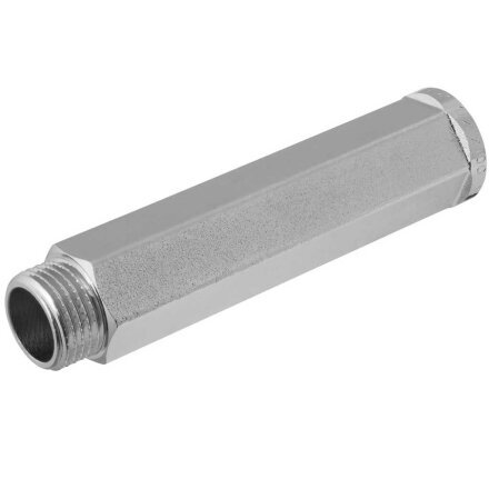 Удлинитель 1/2'', г-ш, никель, латунь, 100 мм, шестигранный, MasterProf