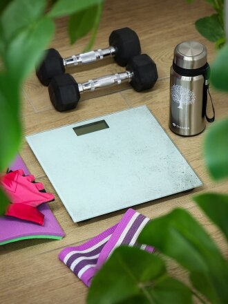 Весы напольные электронные, Rion, PT-973 Бетон, стекло, до 180 кг