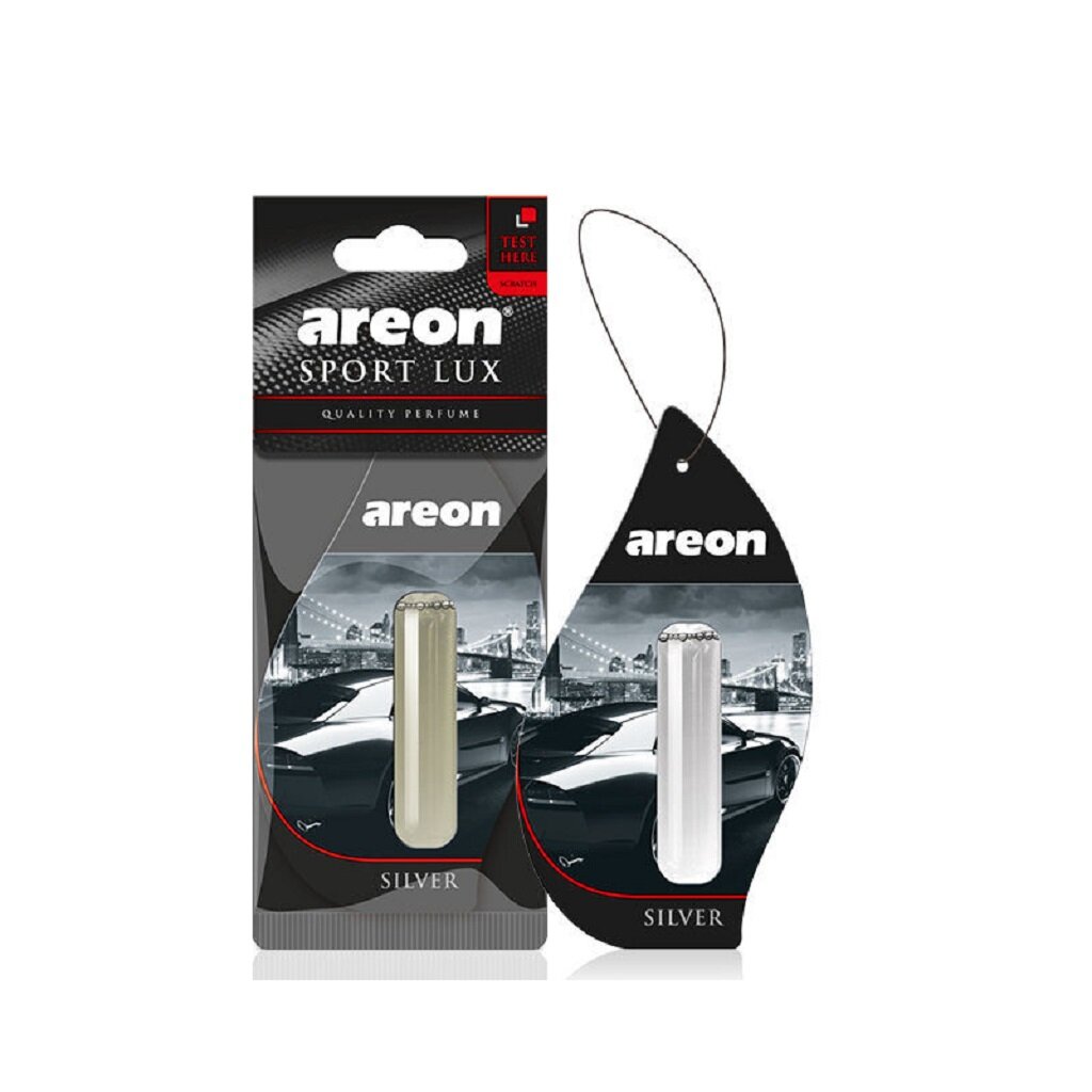 Ароматизатор в машину подвесной, гелевый, Areon, Liquid Lux Sport Silver, 46342