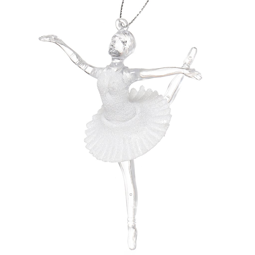 Елочное украшение Балерина, белое, 14 см, пластик, SYYKLA-191997 эпоха невинности в доме веселья в лучах мерцающей луны