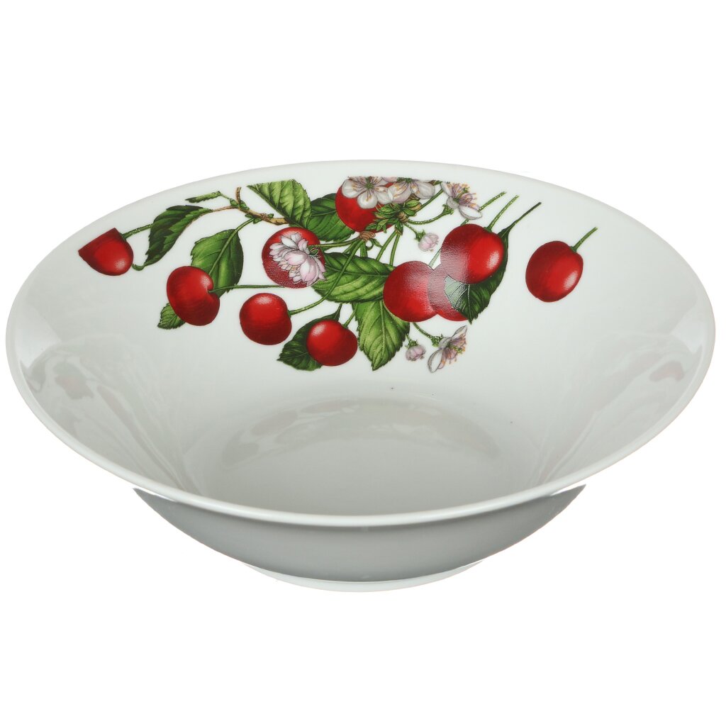 Салатник керамика, круглый, 15.5 см, Черешня, с6-7703