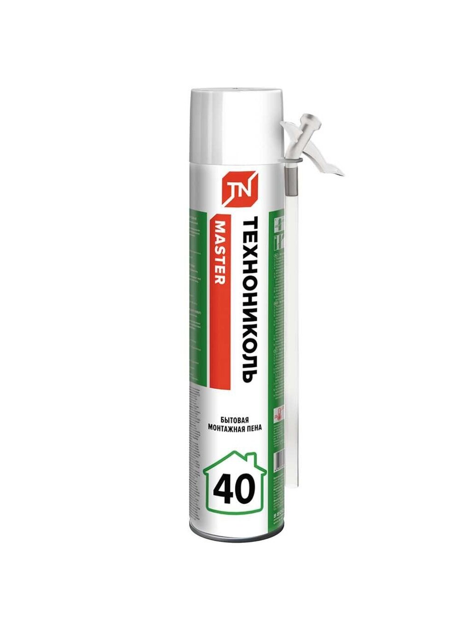 Пена монтажная Технониколь, Master, бытовая, 40 л, 450 мл, всесезонная, 625509
