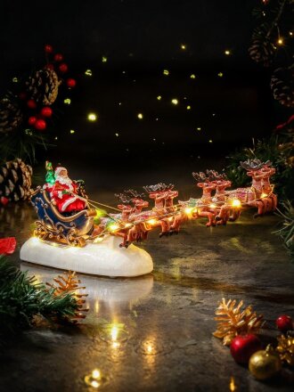 Фигурка декоративная 31.5х6.5х16 см, свет, 22 LED, батарейки 3ААА, XM06-64548