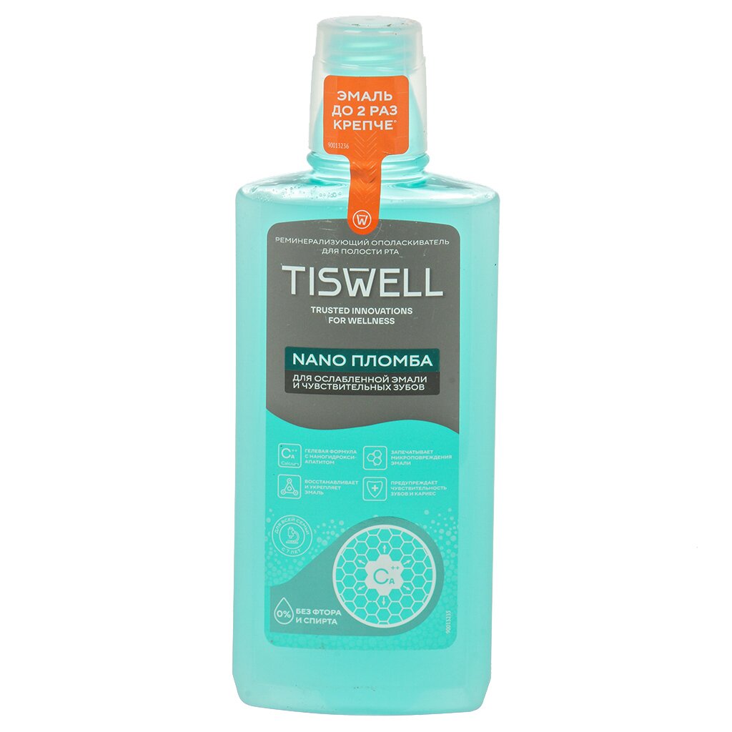Ополаскиватель для полости рта Tiswell, для ослабленной эмали и чувствительных зубов, 500 мл