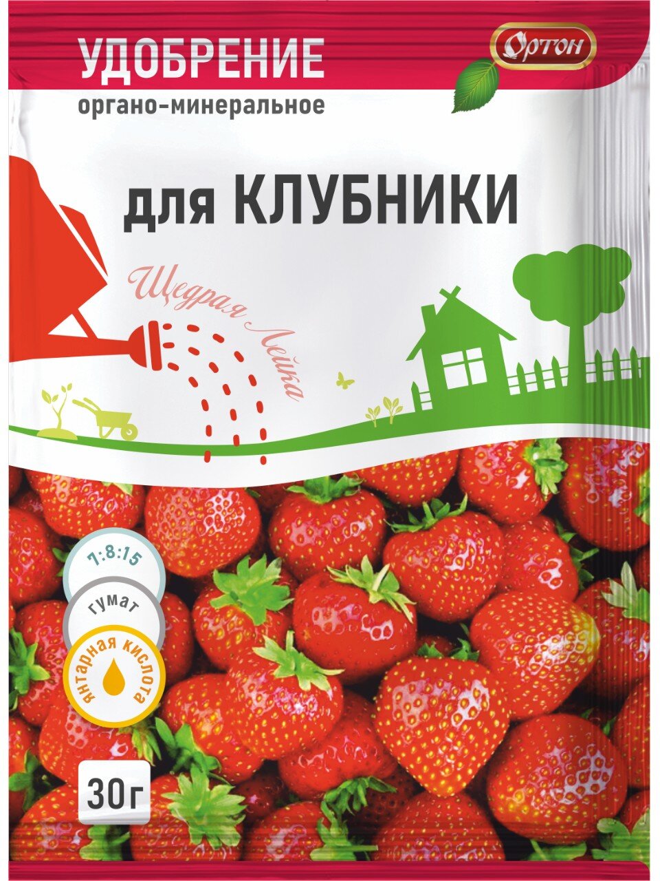 Удобрение Тукосмесь, для клубники, органоминеральное, 30 г, Ортон