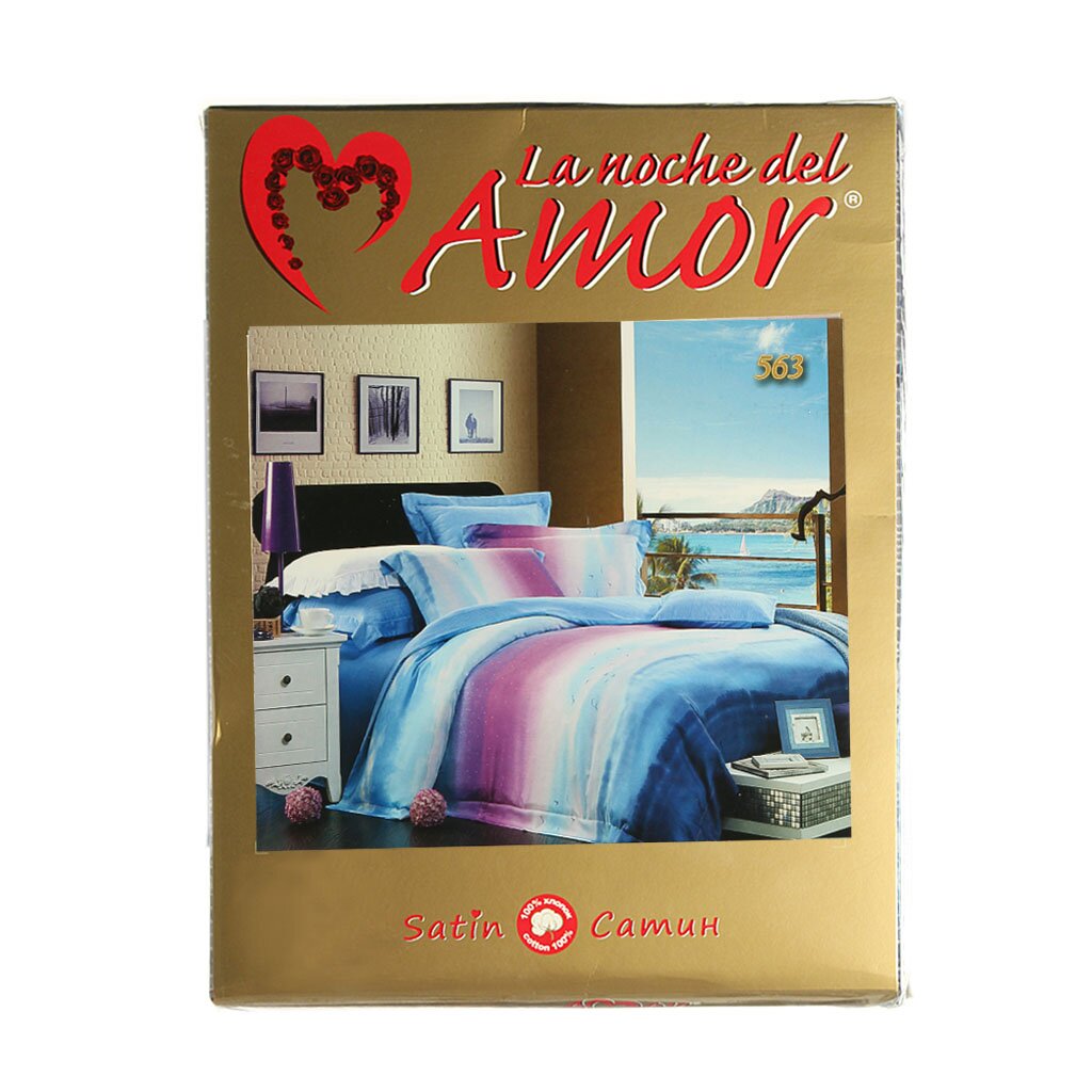 т КПБ Амор La noche del AMOR 1,5сп сатин (2н70*70, пр214*150, под215*143) рис 563