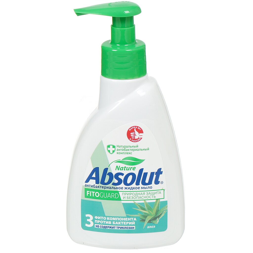 Мыло жидкое Absolut, Алоэ, антибактериальное, 250 г мыло жидкое freshweek нейтральное антибактериальное 300 мл