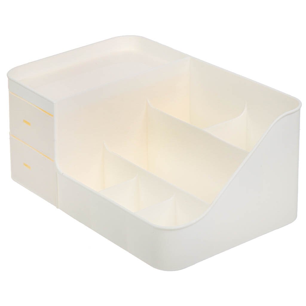 Органайзер для косметики пластик, Y4-6457, прямоугольный, белый многофункциональный настольный органайзер tissue box