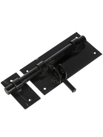 Засов накладной, сталь, ригель круглый, Москва-№5, 00010470, черный