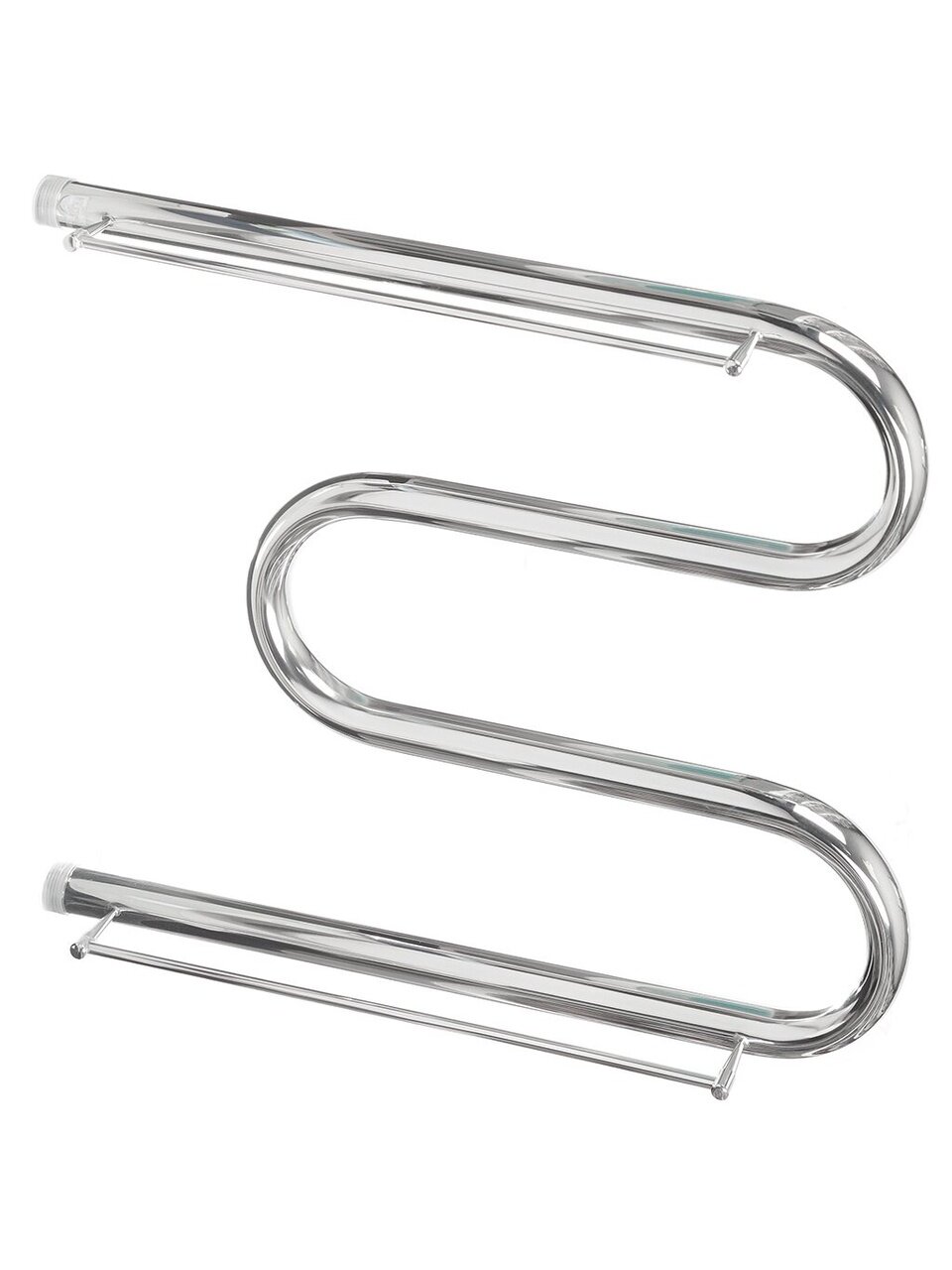 Полотенцесушитель М-образный, с полкой, 50х40х1&amp;quot;, нержавеющая сталь, с креплением, Aquater, М