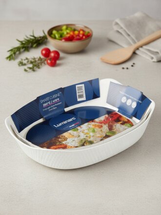 Форма для запекания стекло, 22х30х6 см, прямоугольная, Luminarc, Smart Cuisine Wavy, V1463