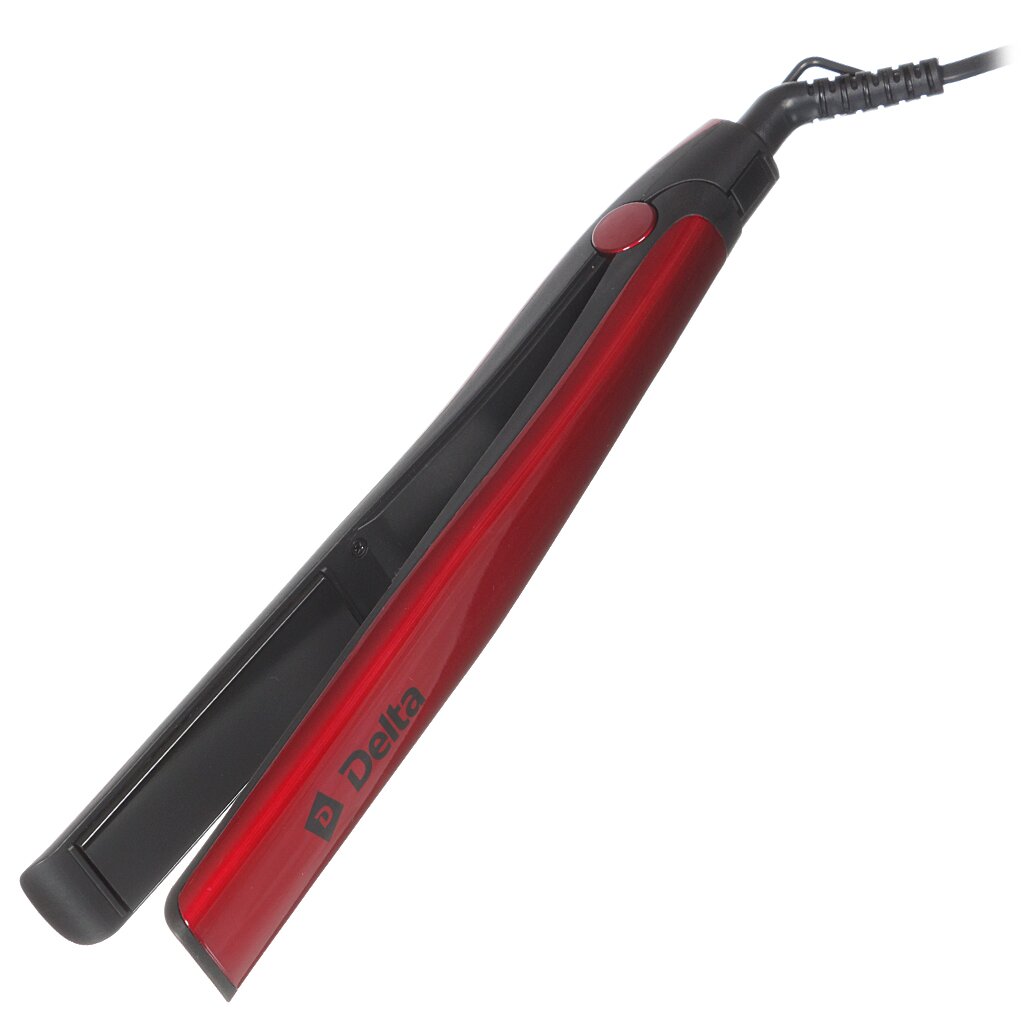 Выпрямитель Delta, DL-0532, для выпрямления волос, керамическое покрытие, красный