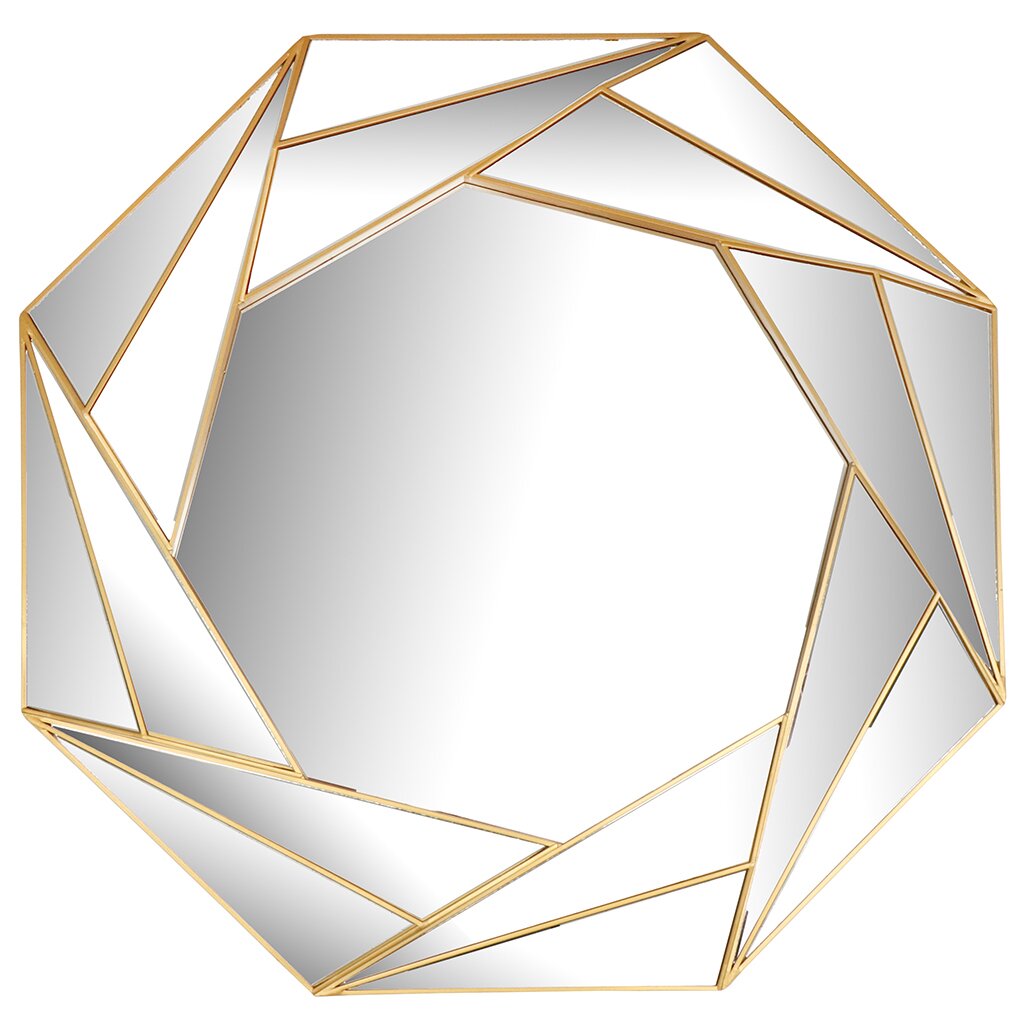 Зеркало настенное, 61х61 см, пластик, круглое, Y4-5285 зеркало декоративное metal lux прямоугольное 50x160 см золотой
