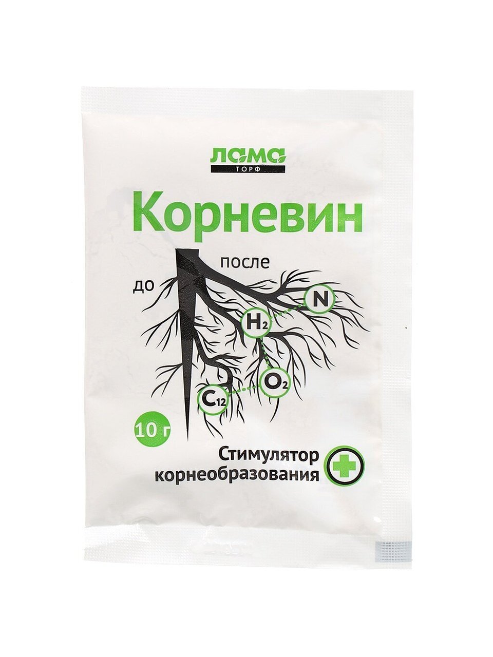 Удобрение Корневин, стимулятор корнеобразования, 10 г, Лама Торф