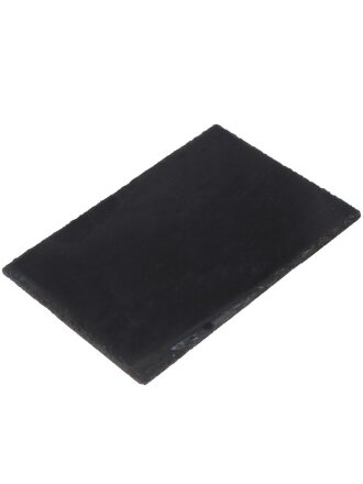 Блюдо камень, прямоугольное, 20х30 см, черное, Черный камень, Y4-3206