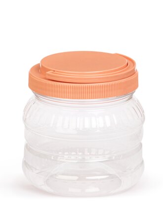 Бидон пластик, 1 л, с ручкой, в ассортименте, Альтернатива, М894