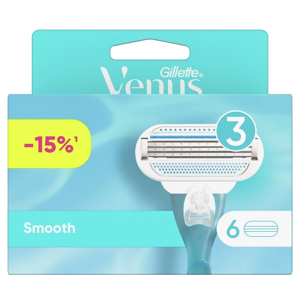 Сменные кассеты для бритв Venus, для женщин, 6 шт станок для бритья gillette venus для женщин 2 сменные кассеты