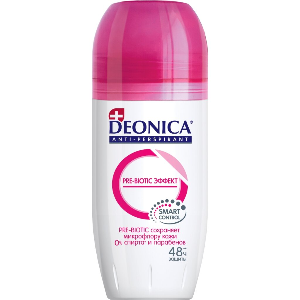 Дезодорант Deonica, Pre-Biotic Эффект, для женщин, ролик, 50 мл дезодорант garnier эффект чистоты для мужчин ролик 50 мл