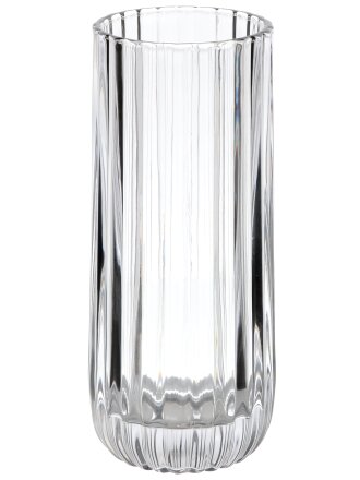Ваза стекло, настольная, Полосы, Y4-11056, 11х11х28 см