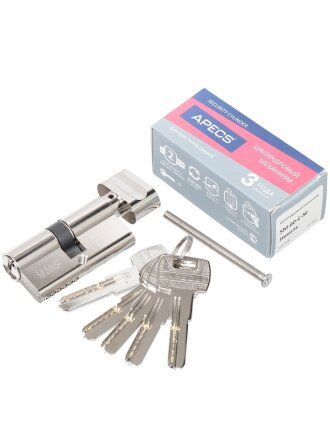 Личинка замка двери Apecs, SM-60-C-NI, 3308, 60 мм, никель, 30/30