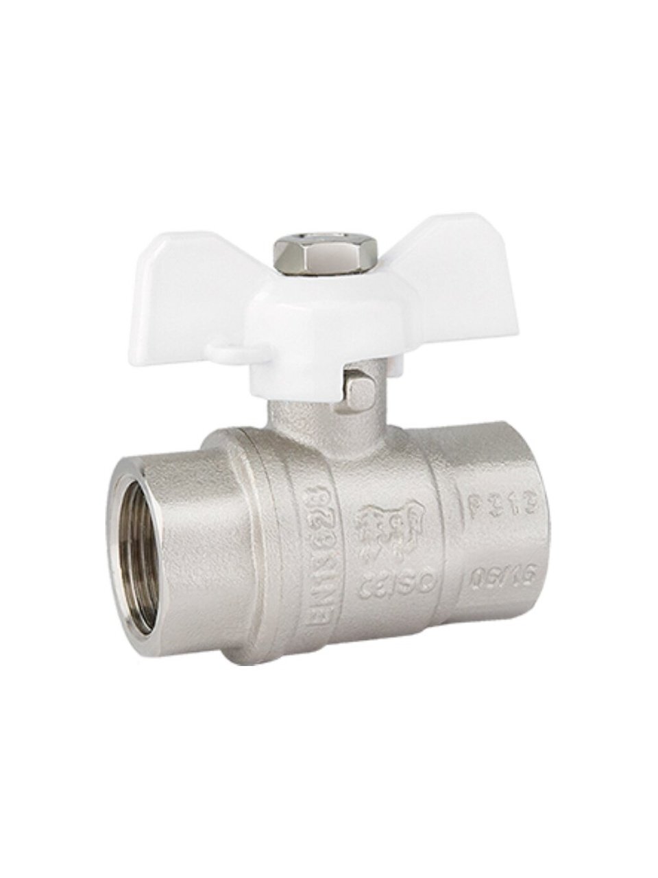 Кран для воды, 1/2'', г-г, латунь, ручка-бабочка, DN 15, Standard, ProFactor