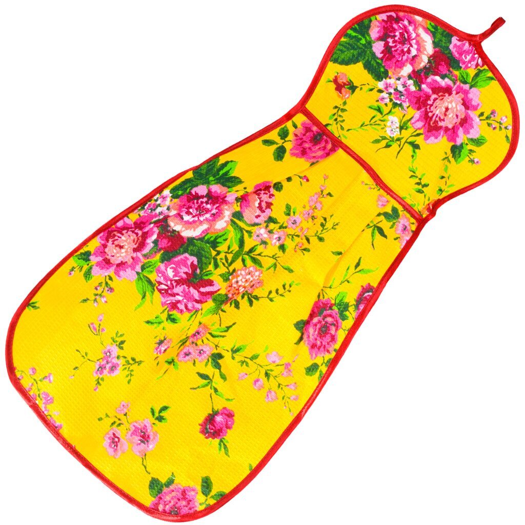 т Полотенце кух 60см сарафан вф Цветы желтый 4521/4-150