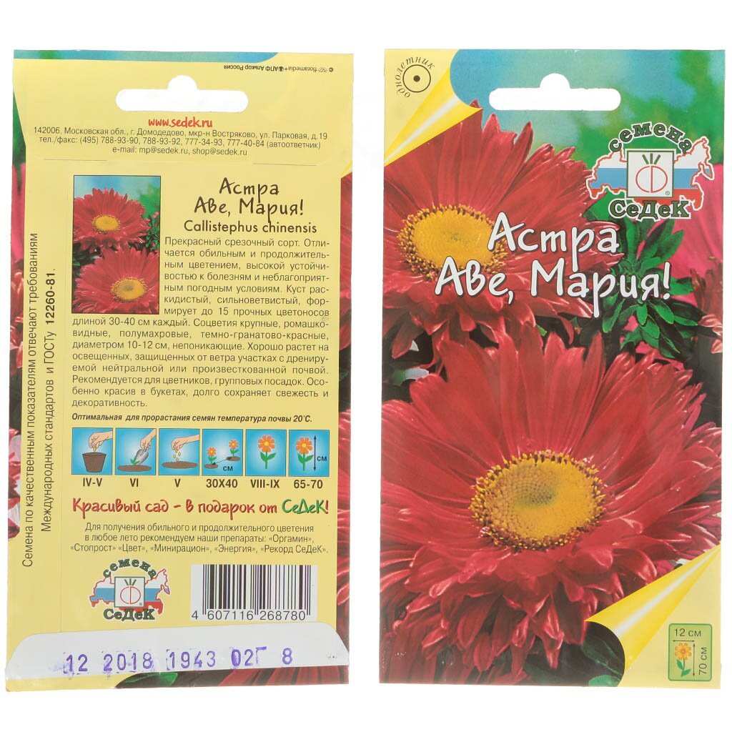 Семена Цв Астра Аве-Мария (0,2г)