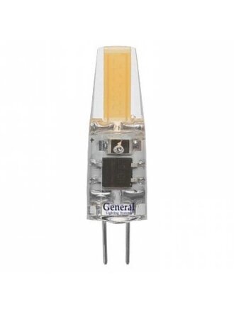 Лампа светодиодная G4, 3 Вт, 12 В, капсула, 4500 К, нейтральный белый свет, General Lighting Systems, COB, 652700